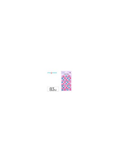 Pegatinas imaginovo corazones magic dreams con relieve 190x105 mm en blister