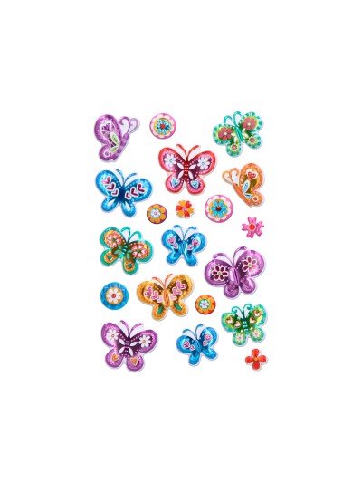 Pegatinas imaginovo mariposas magic dreams con relieve 190x105 mm en blister