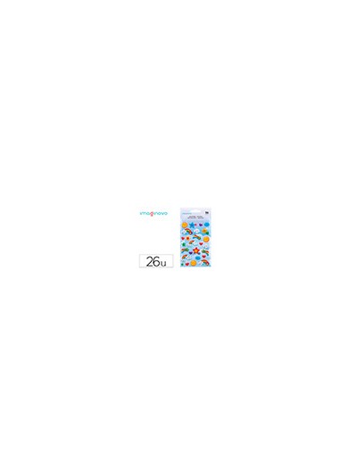 Pegatinas imaginovo arcoiris magic dreams con relieve 190x105 mm en blister