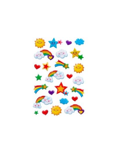 Pegatinas imaginovo arcoiris magic dreams con relieve 190x105 mm en blister