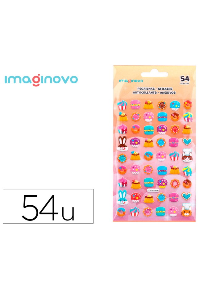 Pegatinas imaginovo dulces magic dreams con relieve 190x105 mm en blister Pegatinas imaginovo dulces magic dreams con relieve 190x105 mm en blister