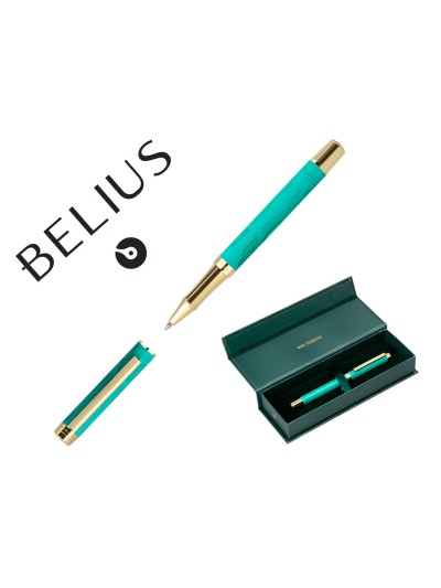 Roller belius wild west aluminio color verde dorado tinta color negro caja de diseño
