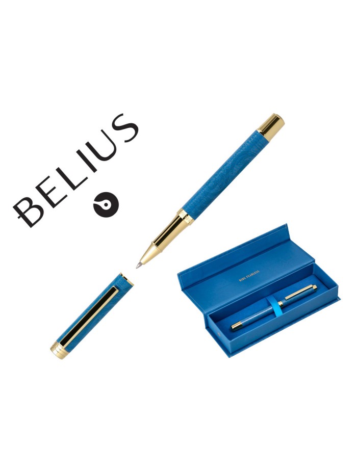 Roller belius wild west aluminio color azul marino dorado tinta color negro caja de diseño Roller belius wild west aluminio color azul marino dorado tinta color negro caja de diseño