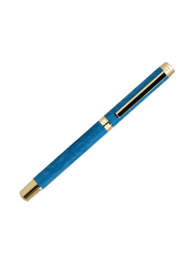Roller belius wild west aluminio color azul marino dorado tinta color negro caja de diseño