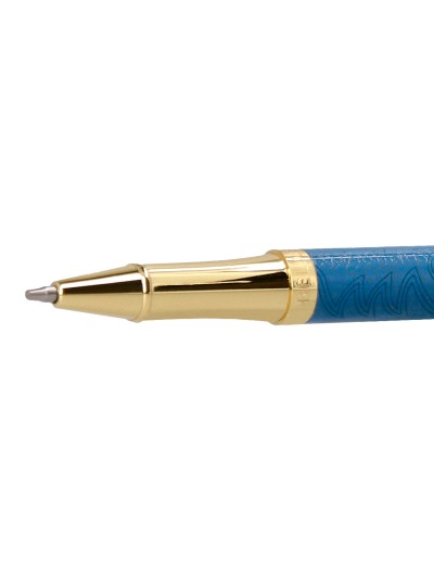 Roller belius wild west aluminio color azul marino dorado tinta color negro caja de diseño
