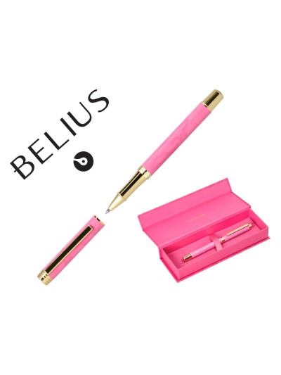 Roller belius wild west aluminio color rosa dorado tinta color negro caja de diseño