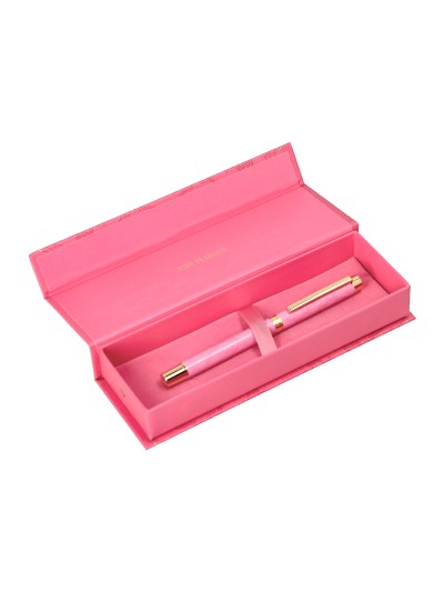 Roller belius wild west aluminio color rosa dorado tinta color negro caja de diseño