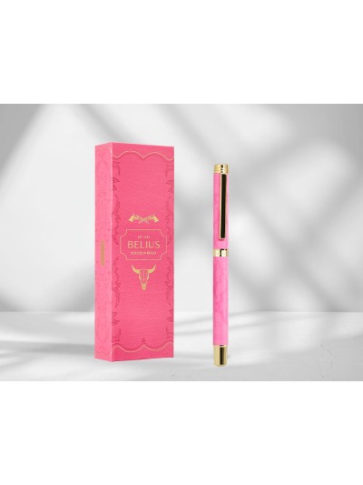 Roller belius wild west aluminio color rosa dorado tinta color negro caja de diseño