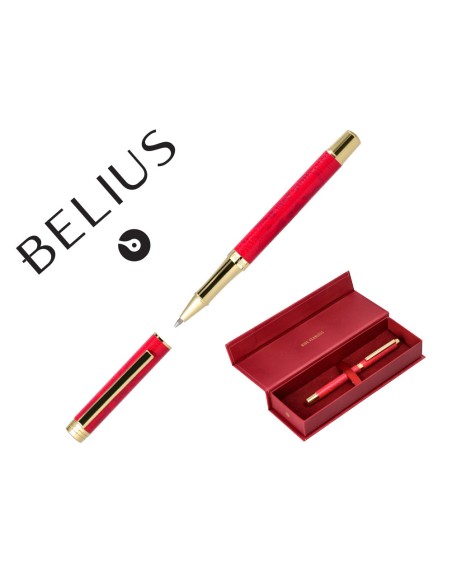 Roller belius wild west aluminio color granate dorado tinta color negro caja de diseño