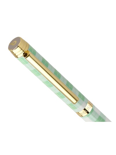 Roller belius picnic aluminio color verde dorado tinta color negro caja de diseño