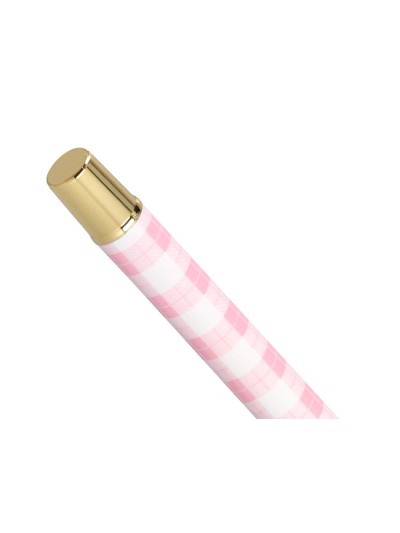 Boligrafo belius picnic aluminio color rosa dorado tinta color azul caja de diseño
