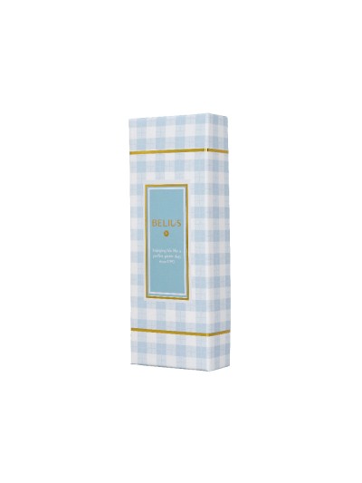Boligrafo belius perfect picnic day aluminio color azul celeste dorado tinta azulcaja de diseño