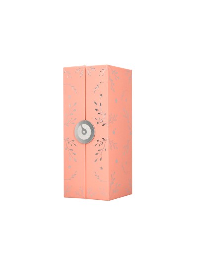 Roller belius bella aluminio color rosa diseño plateado relieve tinta color negro caja de diseño