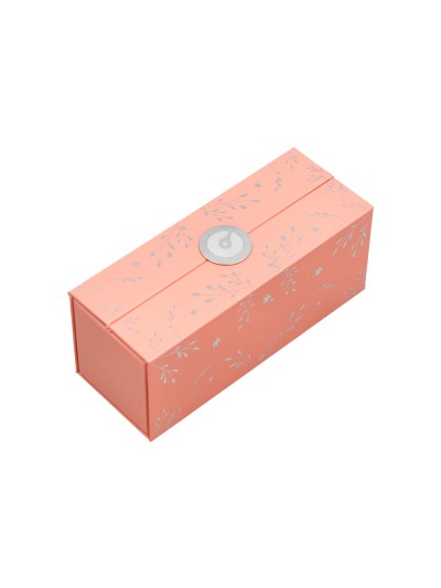 Roller belius bella aluminio color rosa diseño plateado relieve tinta color negro caja de diseño