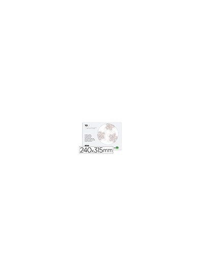 Bloc trabajos manuales liderpapel cartulina 240x315mm 10 hojas color blanco