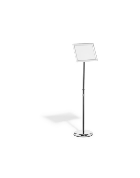 Atril de suelo durable marco aluminio din a4 vertical / horizontal altura ajustable 77 a 120,5 cm