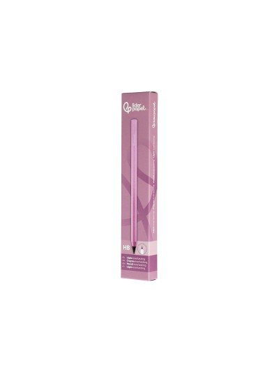Lapiz de grafito infinito liderpapel aluminio hexagonal rosa ultra resistente 1 punta de recambio