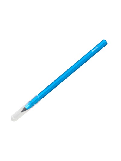 Lapiz de grafito infinito liderpapel aluminio hexagonal azul ultra resistente 1 punta de recambio