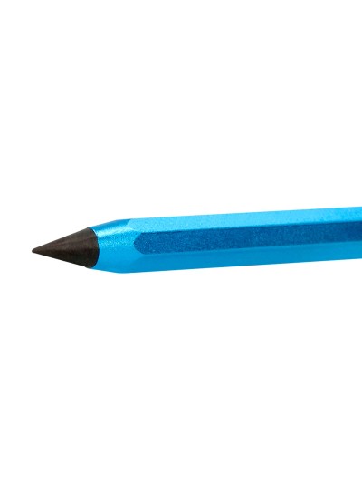 Lapiz de grafito infinito liderpapel aluminio hexagonal azul ultra resistente 1 punta de recambio