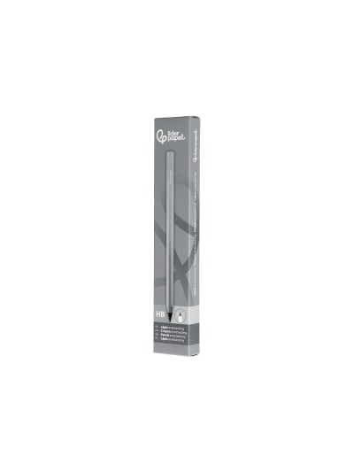 Lapiz de grafito infinito liderpapel aluminio hexagonal plateado ultra resistente 1 punta de recambio