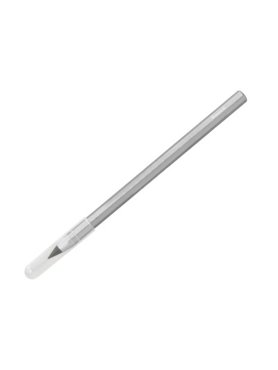 Lapiz de grafito infinito liderpapel aluminio hexagonal plateado ultra resistente 1 punta de recambio