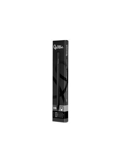 Lapiz de grafito infinito liderpapel aluminio hexagonal negro ultra resistente 1 punta de recambio