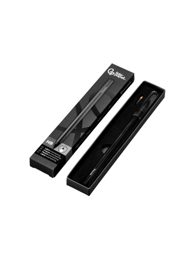 Lapiz de grafito infinito liderpapel aluminio hexagonal negro ultra resistente 1 punta de recambio