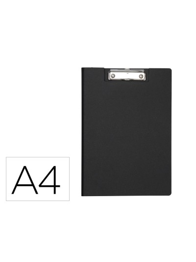 Portanotas maul balance din a4 carton reforzado 8 mm con pinza color negro