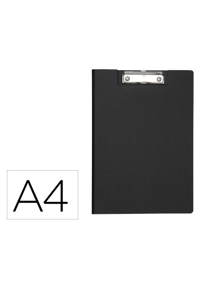 Portanotas maul balance din a4 carton reforzado 8 mm con pinza color negro
