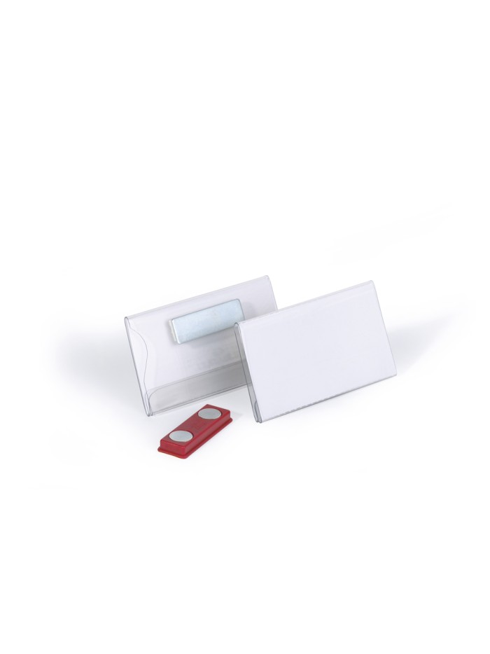 Identificador con iman durable horizontal pvc 40x75 mm Identificador con iman durable horizontal pvc 40x75 mm