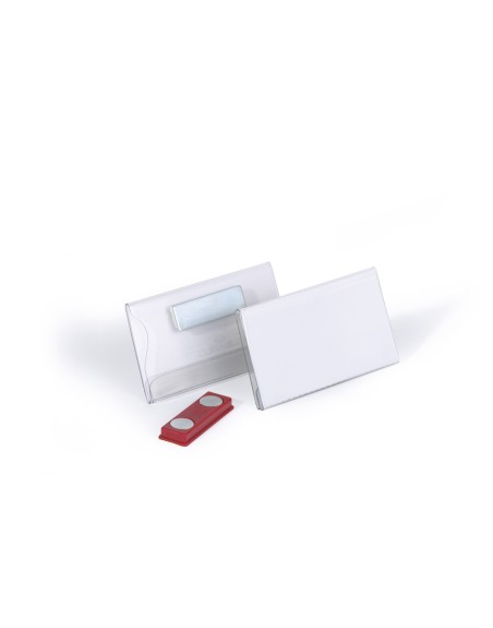 Identificador con iman durable horizontal pvc 40x75 mm
