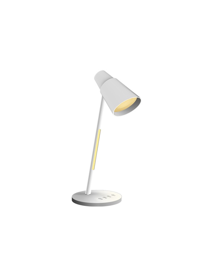 Lampara de oficina q-connect sobremesa abs tactil 6w 32 led 330lm color blanco Lampara de oficina q-connect sobremesa abs tactil 6w 32 led 330lm color blanco