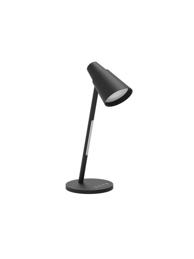 Lampara de oficina q-connect sobremesa abs tactil 6w 32 led 330lm color negro