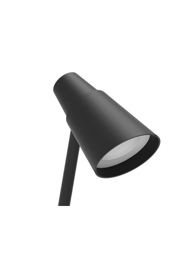 Lampara de oficina q-connect sobremesa abs tactil 6w 32 led 330lm color negro