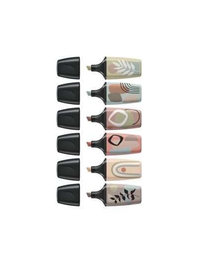 Rotulador stabilo boss mini naturevibes estuche de 6 unidades colores surtidos