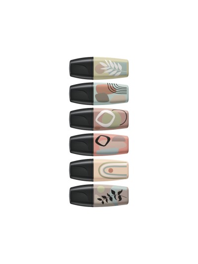 Rotulador stabilo boss mini naturevibes estuche de 6 unidades colores surtidos