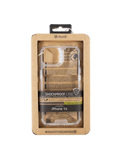 Funda muvit shockproof 2m para apple iphone 13 - 14 transparente