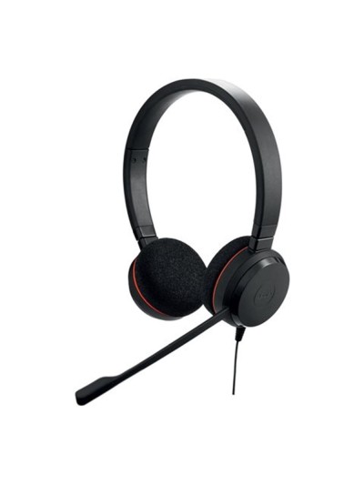 Auriculares jabra evolve 20 ms stereo negro