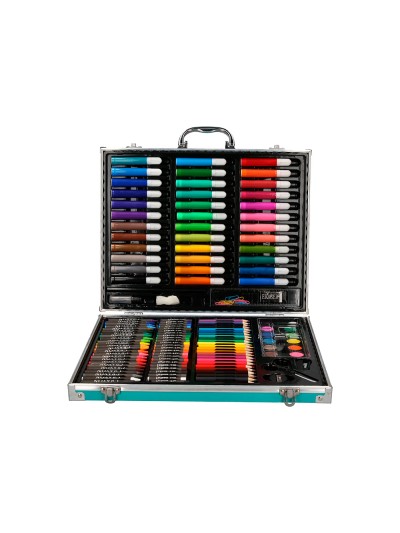 Estuche de pintura liderpapel aluminio 150 piezas maletin 37,8x29,7x4,6 cm