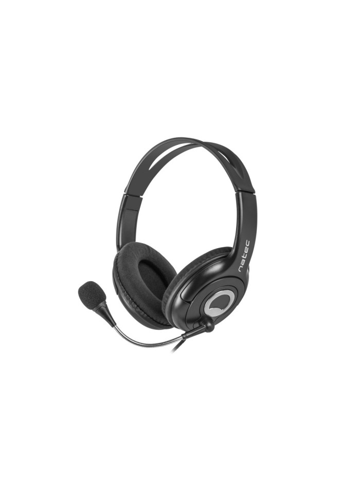 Auriculares natec bear 2 nsl - 1178 con microfono negros Auriculares natec bear 2 nsl - 1178 con microfono negros