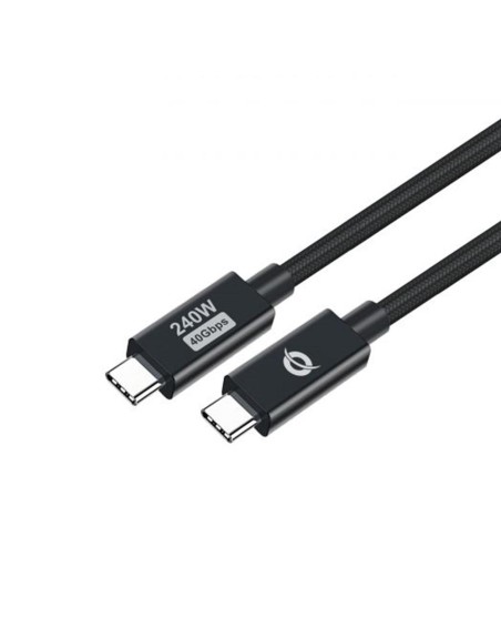 Cable usb - c conceptronic macho - macho 2m usb 4.0 gen 3 240w 48v 5a 40gbps e - mark