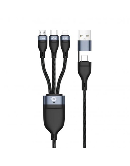 Cable usb 3in1 conceptronic 1.5m pd 3.0 100w 20v 5a 480mbps e - mark