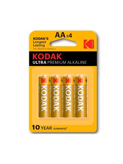 Blister pilas kodak alcalina ultra aa lr6 - blister 4 pilas