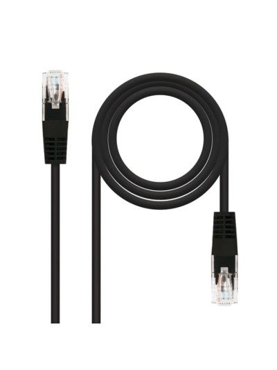 Latiguillo cable red utp cat.6 rj45 nanocable 3m negro