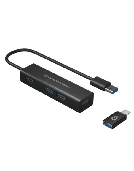 Hub usb 3.0 conceptronic hubbies06b 4 puertos