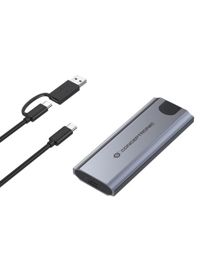 Caja externa usb - c conceptronic dante hd m.2 nvme ssd usb - c 3.2 gen2 - usb - a