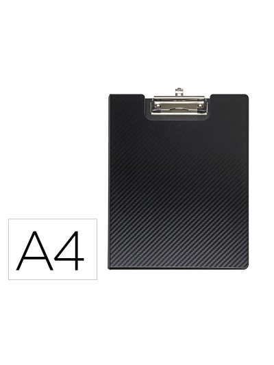 Portanotas maul flexx din a4 polipropileno con pinza color negro