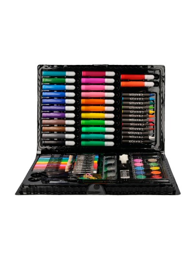 Estuche de pintura liderpapel plastico 86 piezas 34x23x3,2 cm