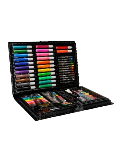 Estuche de pintura liderpapel plastico 86 piezas 34x23x3,2 cm