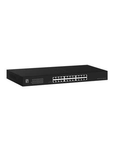 Switch no gestionable level one geu - 2431 24 puertos gigabit rack 19 pulgadas